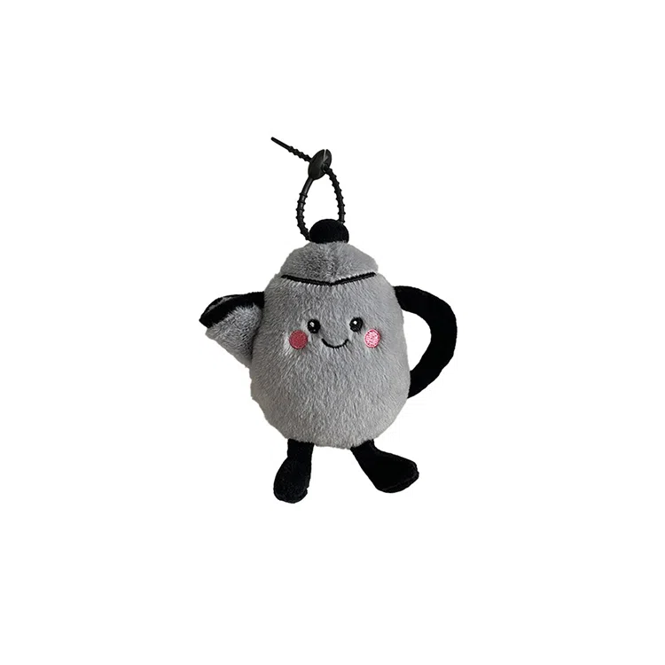 心水好物 创意仿真铜炉火锅卡通水壶可爱 毛绒 挂件 男女同款情侣款