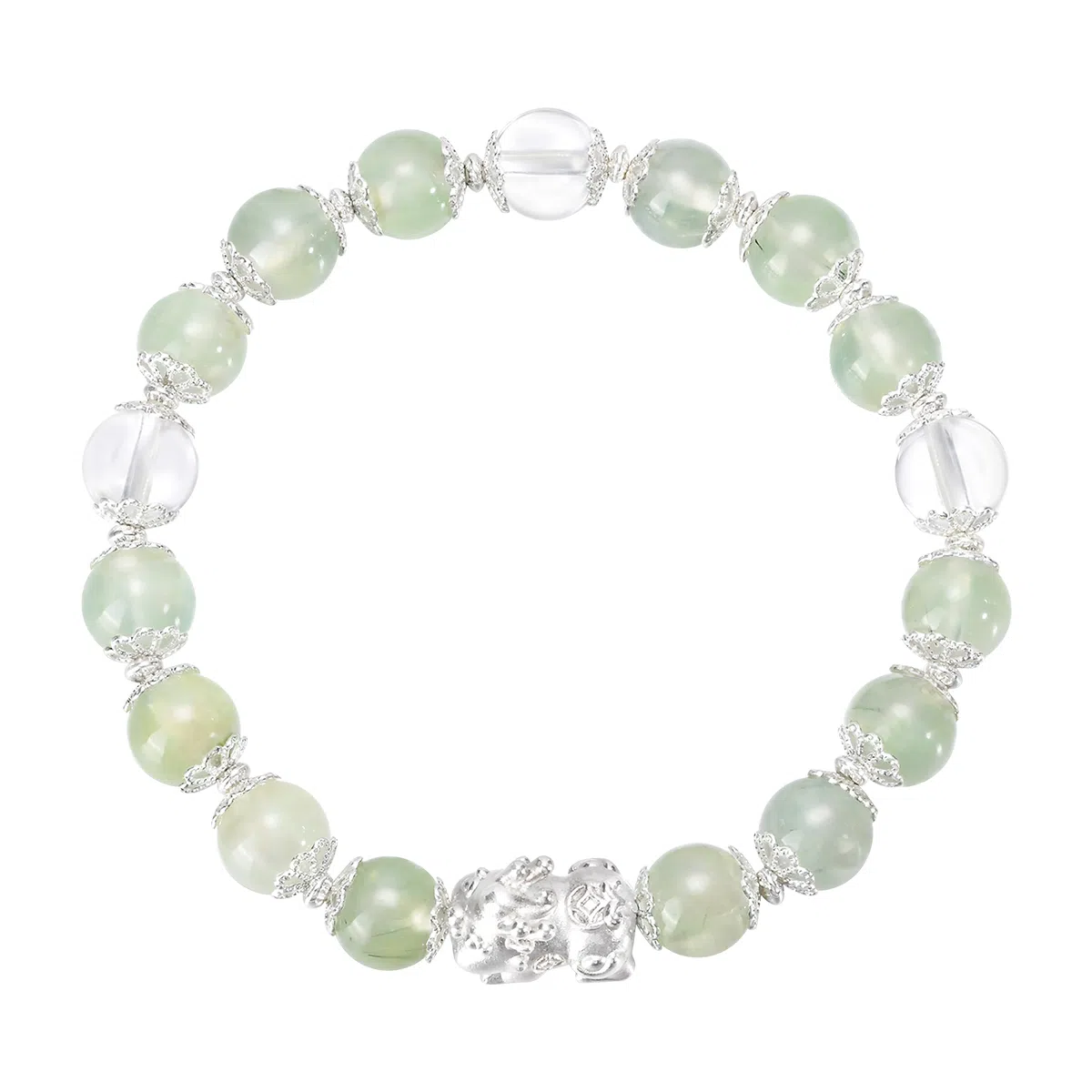 恋朵 财源滚滚 招财貔貅吞金兽 小众高级感气质优雅#好运 白水晶 手串 女款