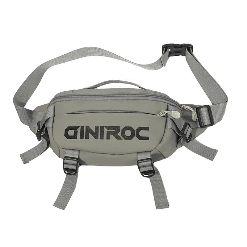 南潇湘 休闲潮牌骑行机车逛街出行百搭多功能简约韩范单肩包 尼龙 胸包腰包 常规 男女同款情侣款 多色