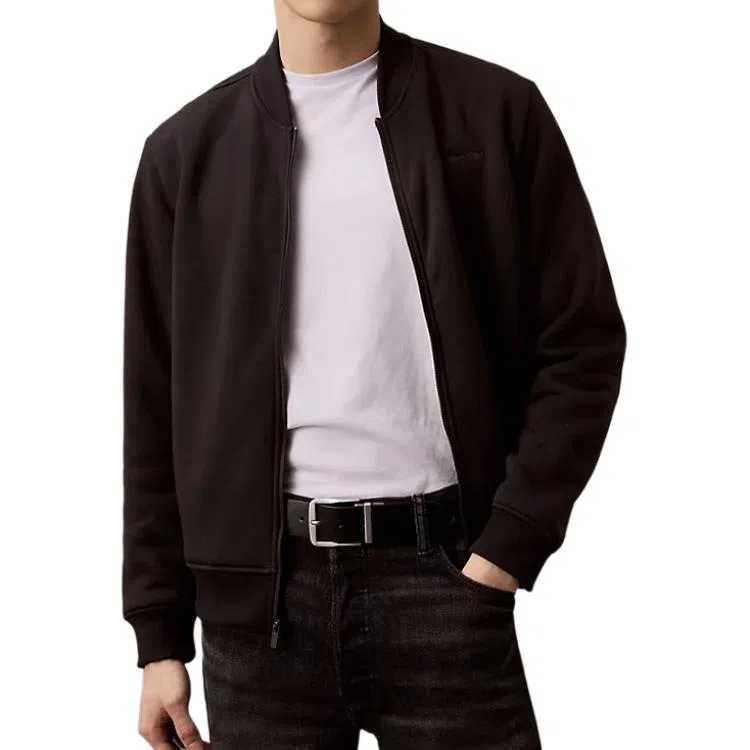 Calvin Klein Zip Fleece Baseball Jacket