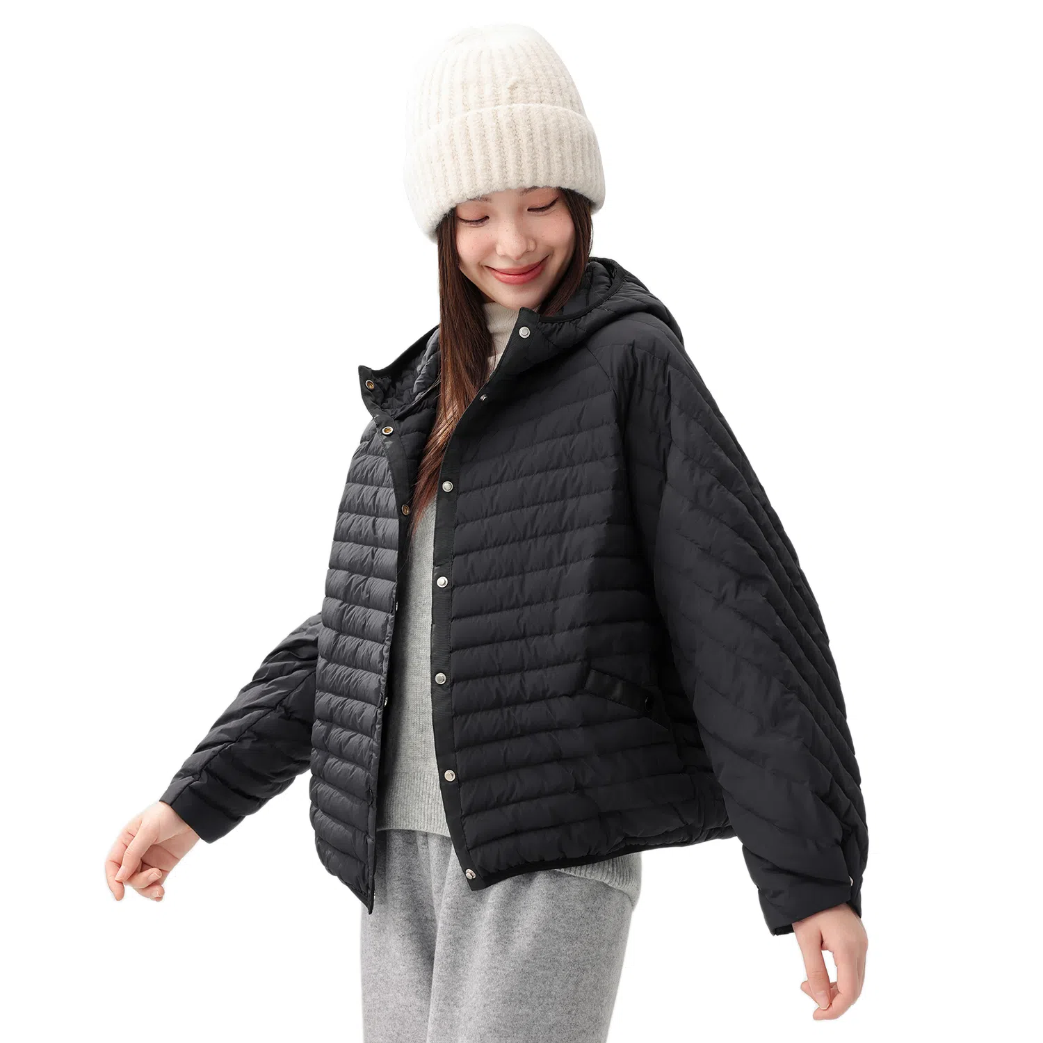 鸭鸭 轻盈保暖简约设计舒适面料百搭时尚休闲纯色羽绒服 女款