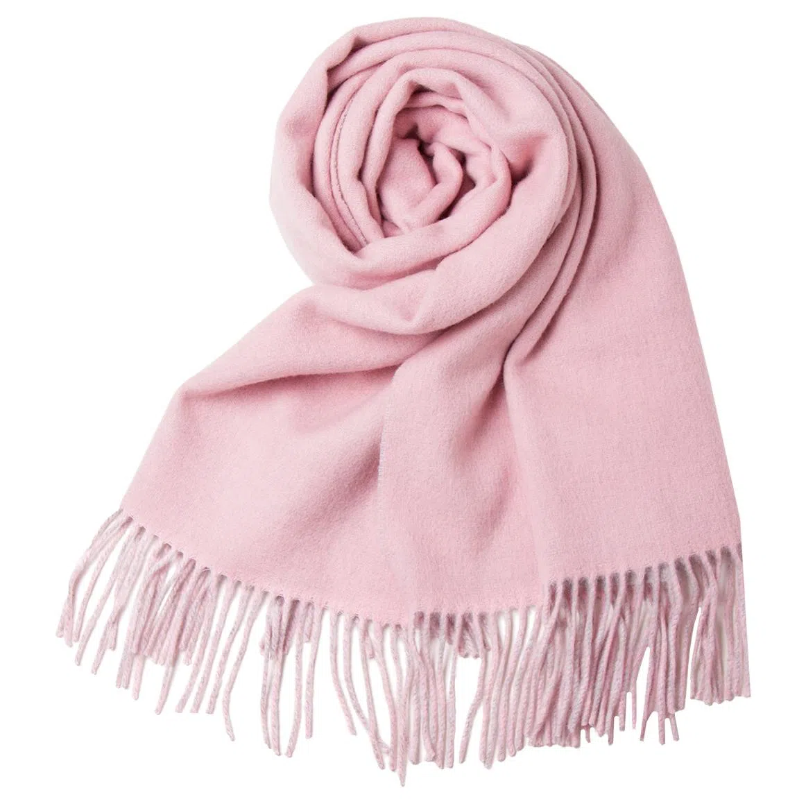 红豆 高级优雅保暖舒适简约经典 混纺 绒线围巾 男女同款情侣款