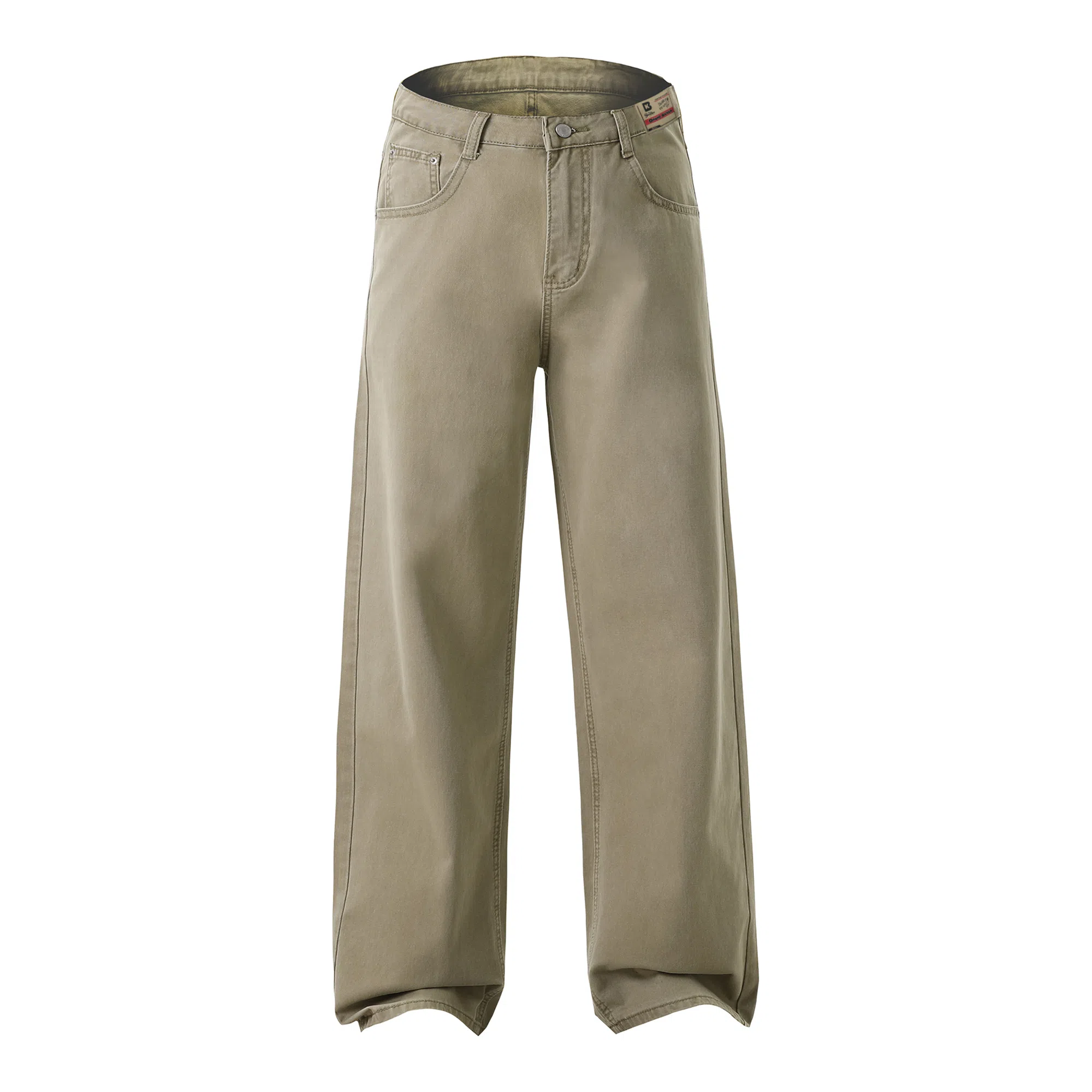 大卫贝肯 美式经典高街潮流基础款纯棉直筒百搭长裤休闲裤 男女同款