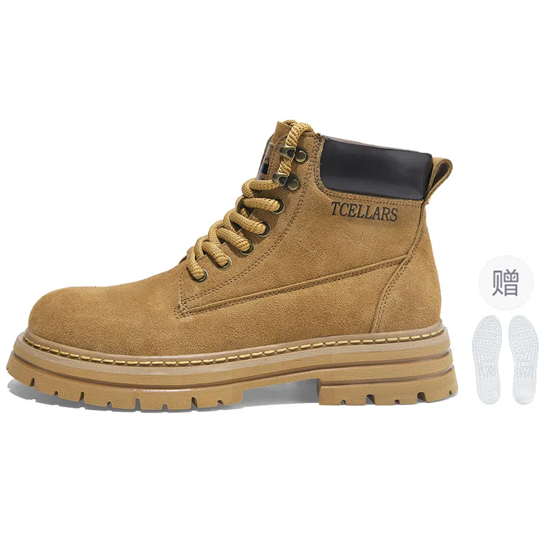 TCELLARS Classic Lace-Up Boots Maple Yellow