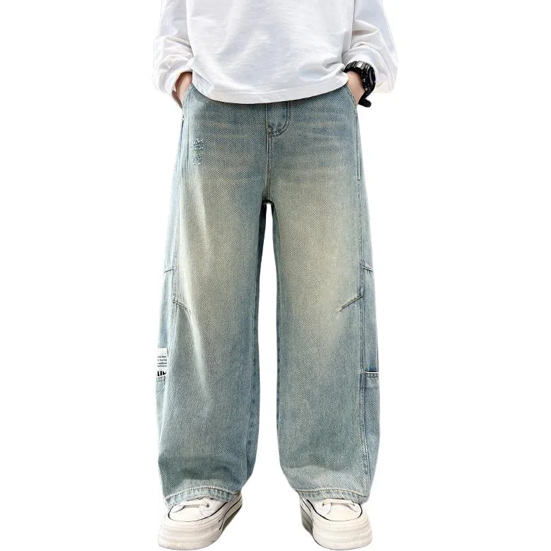 黑恐龙牛仔裤 休闲时尚宽松