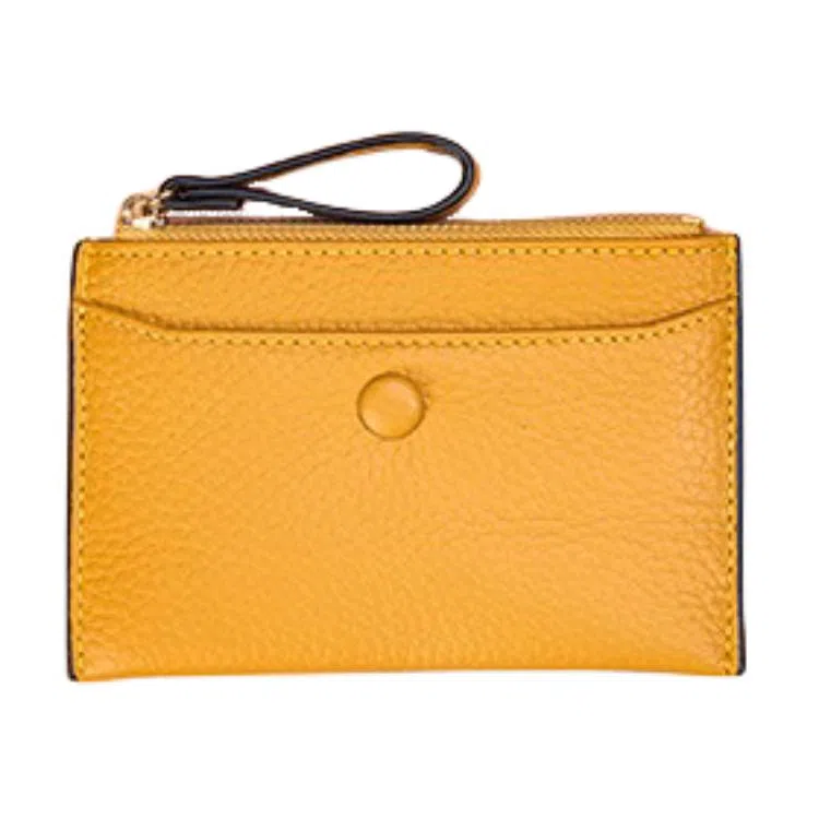 掐尖 纯色薄款钱夹真皮证件包多功能收纳包多卡位卡包 头层牛皮 零钱包 男女同款情侣款