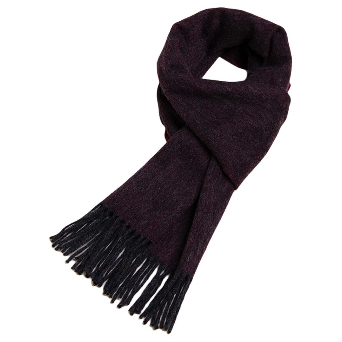 红豆 简约大气舒适保暖 混纺 绒线围巾 男款