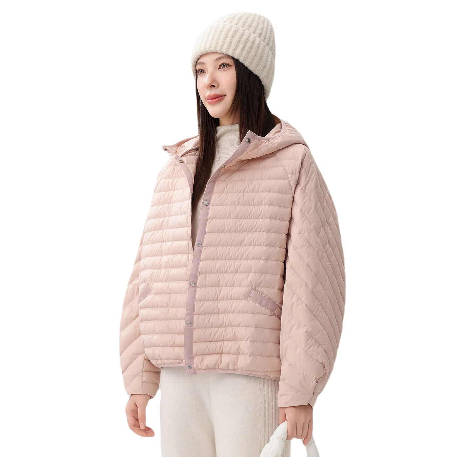 鸭鸭 轻盈保暖简约设计舒适面料百搭时尚休闲纯色羽绒服 女款