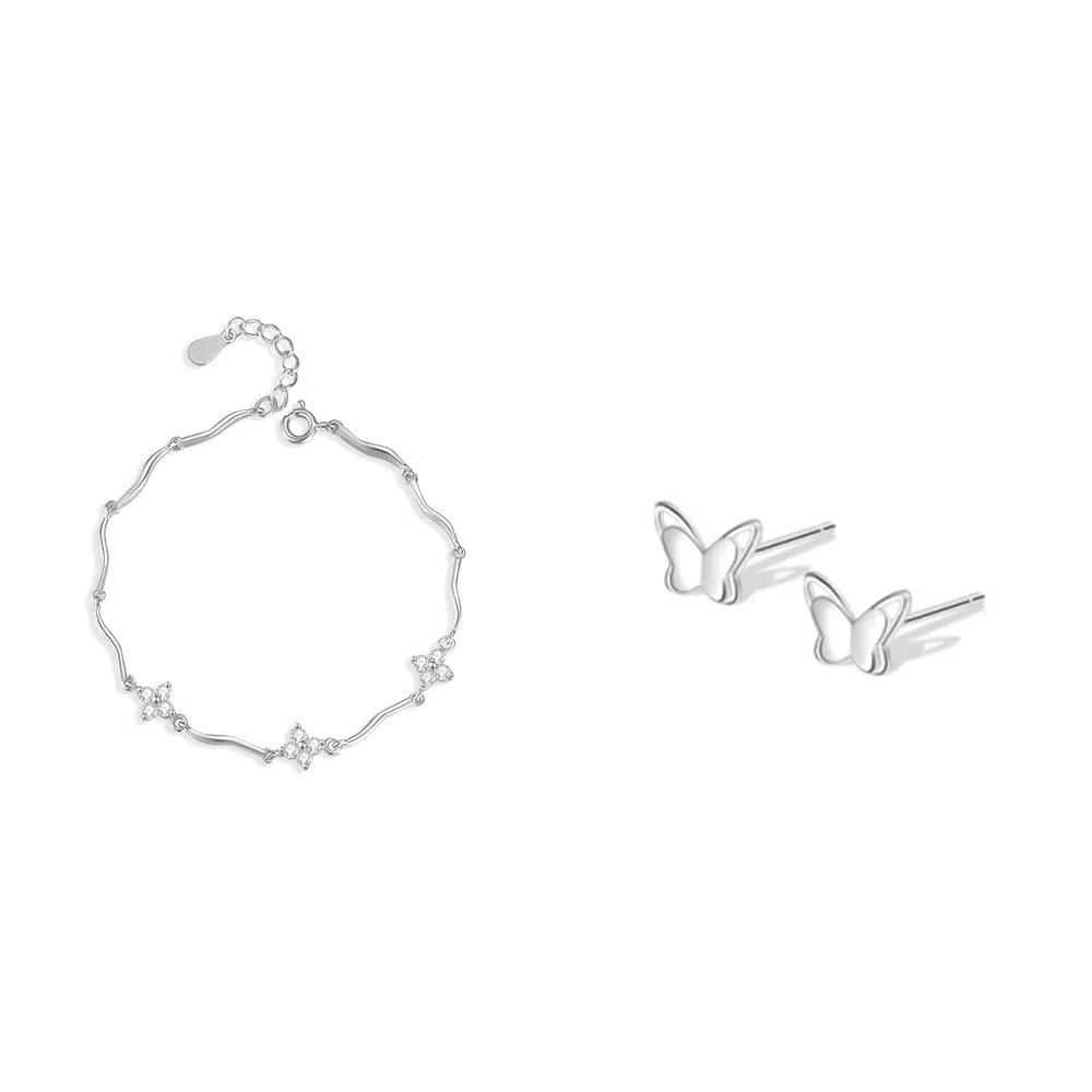 【纯银999 | 四叶草】 凤祥囍事 老凤祥 优雅浪漫温柔小众设计简约学生日常轻奢高级感经典百搭上岸通勤浪漫约会可调节#好运 足银 手链 女款