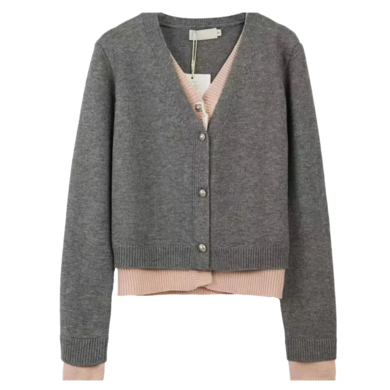 望莱仕 时尚舒适休闲纯色长袖针织衫 女款