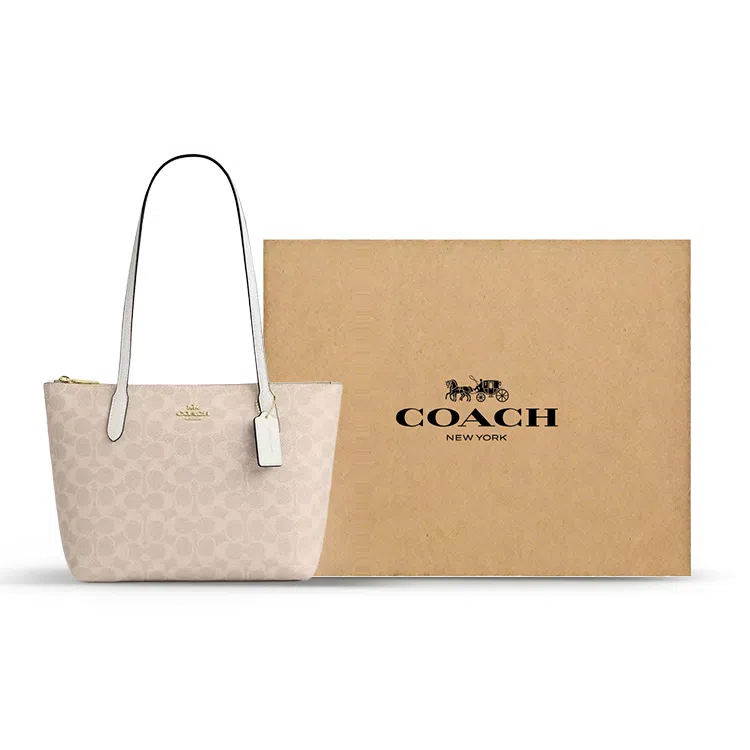 Coach Fiona 24 Tote Bag Small Beige
