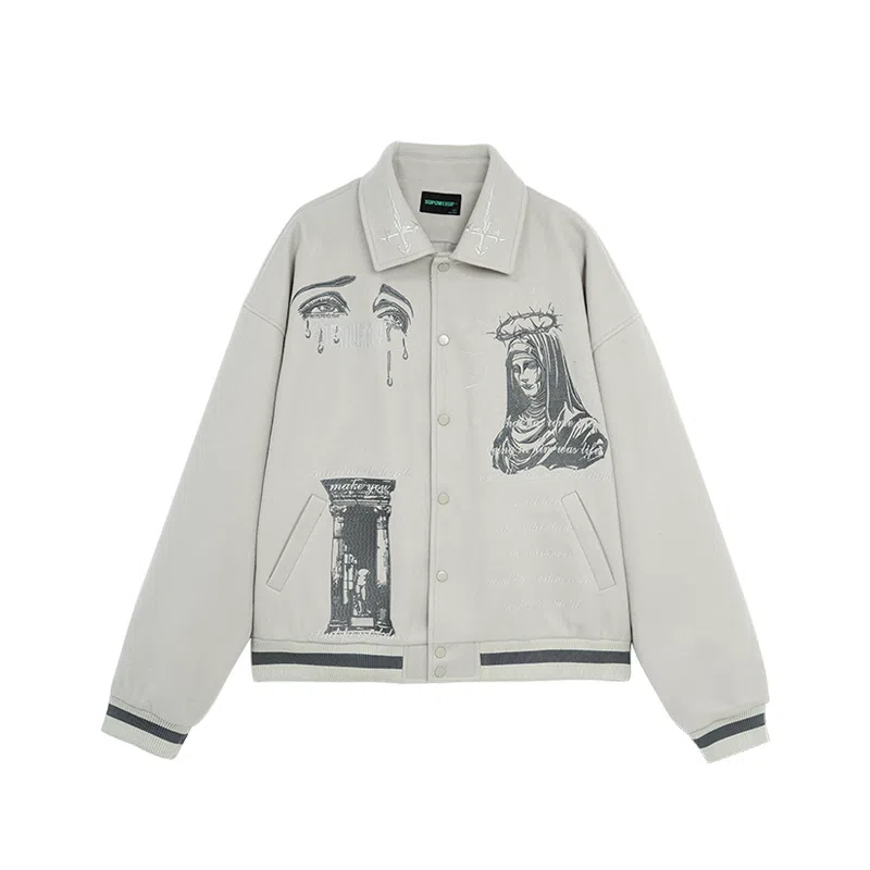 BD.POWER UP+ 680G Wool Baseball Jacket