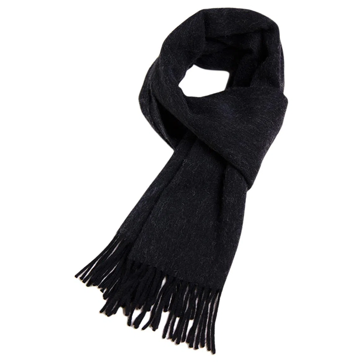 红豆 简约大气舒适保暖 混纺 绒线围巾 男款