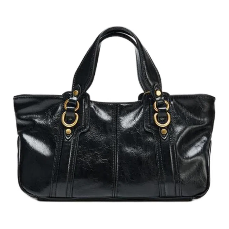 ZARA Metal Tote Bag Black