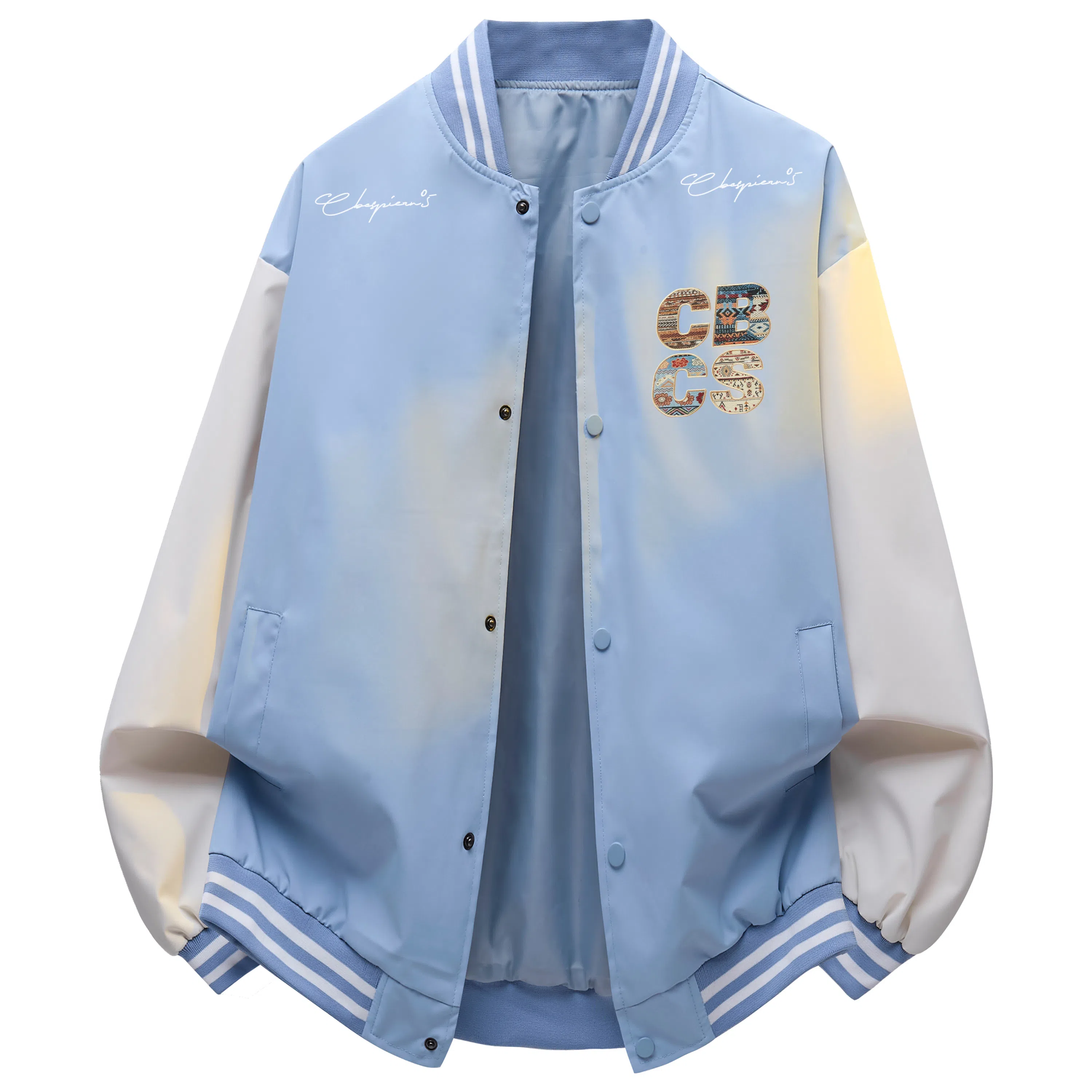 Herbal Color Vintage Baseball Jacket