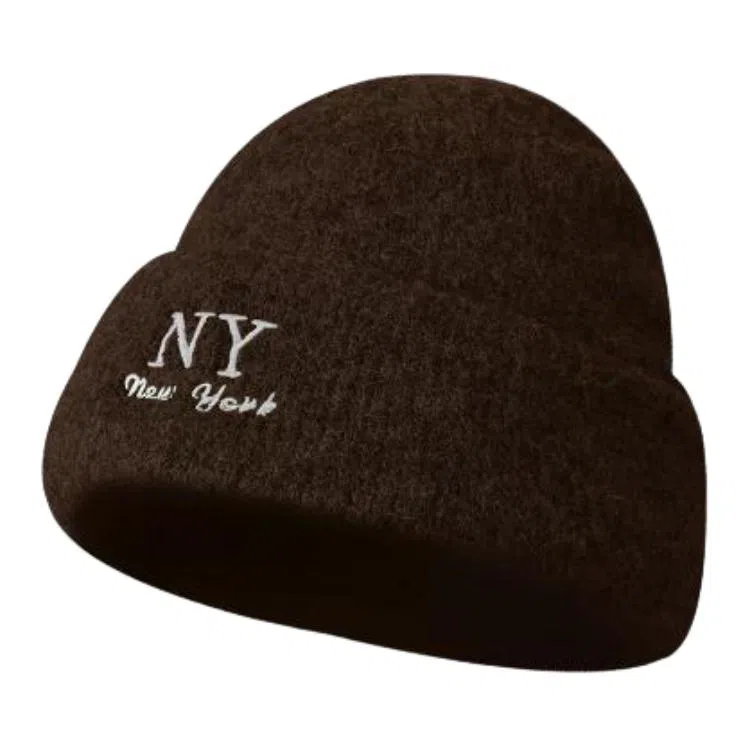 艾佳微 韩系氛围感大头围显脸小保暖护耳防寒 腈纶 绒线帽 男女同款情侣款