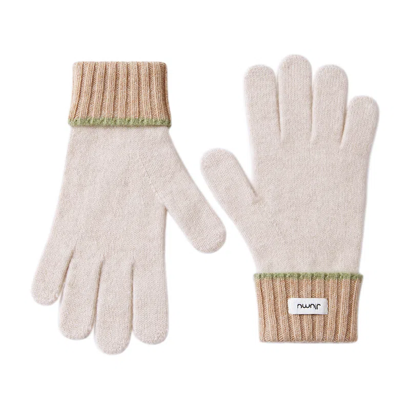 玖慕 保暖 绵羊毛 绒线手套 女款