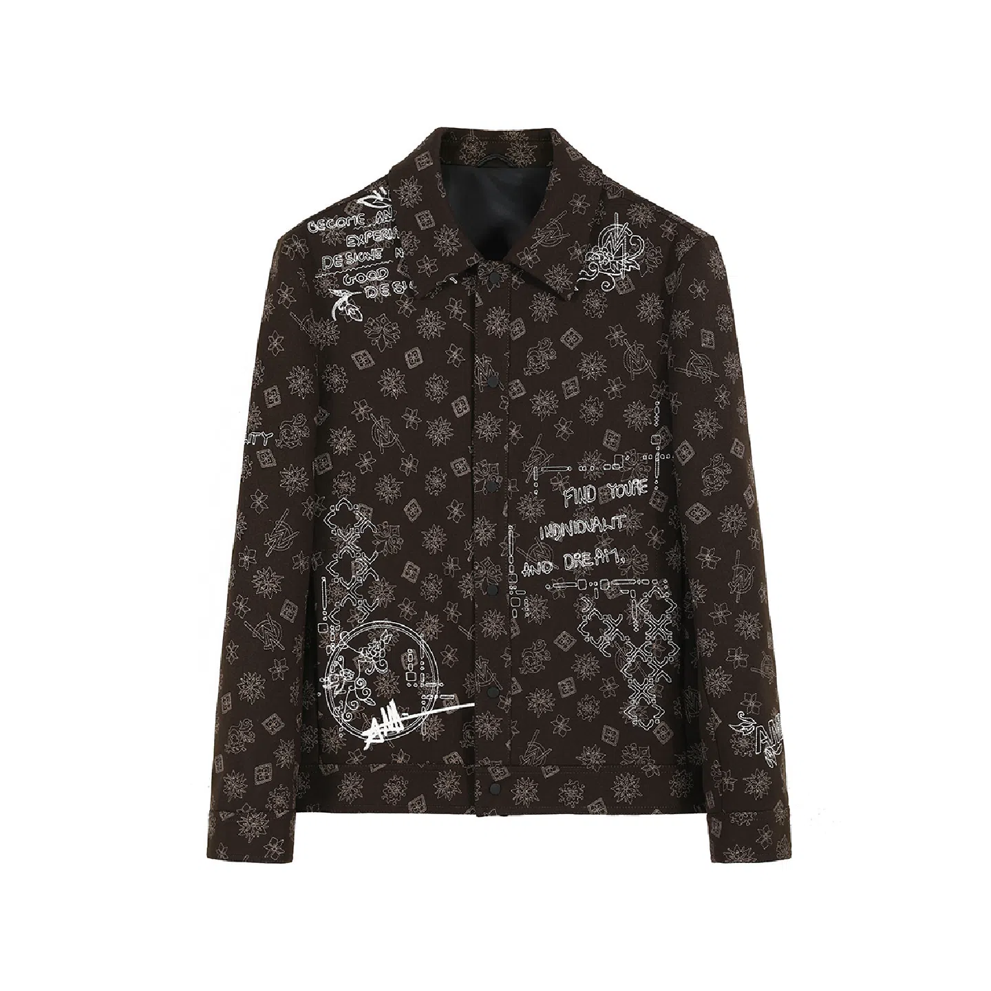 ANDREW MACKENZIE Casual Printed Short Coat