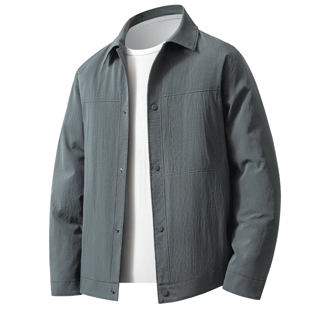 红豆 行政防风易打理工装茄克衫时尚休闲商务通勤百搭轻薄外套夹克 男款