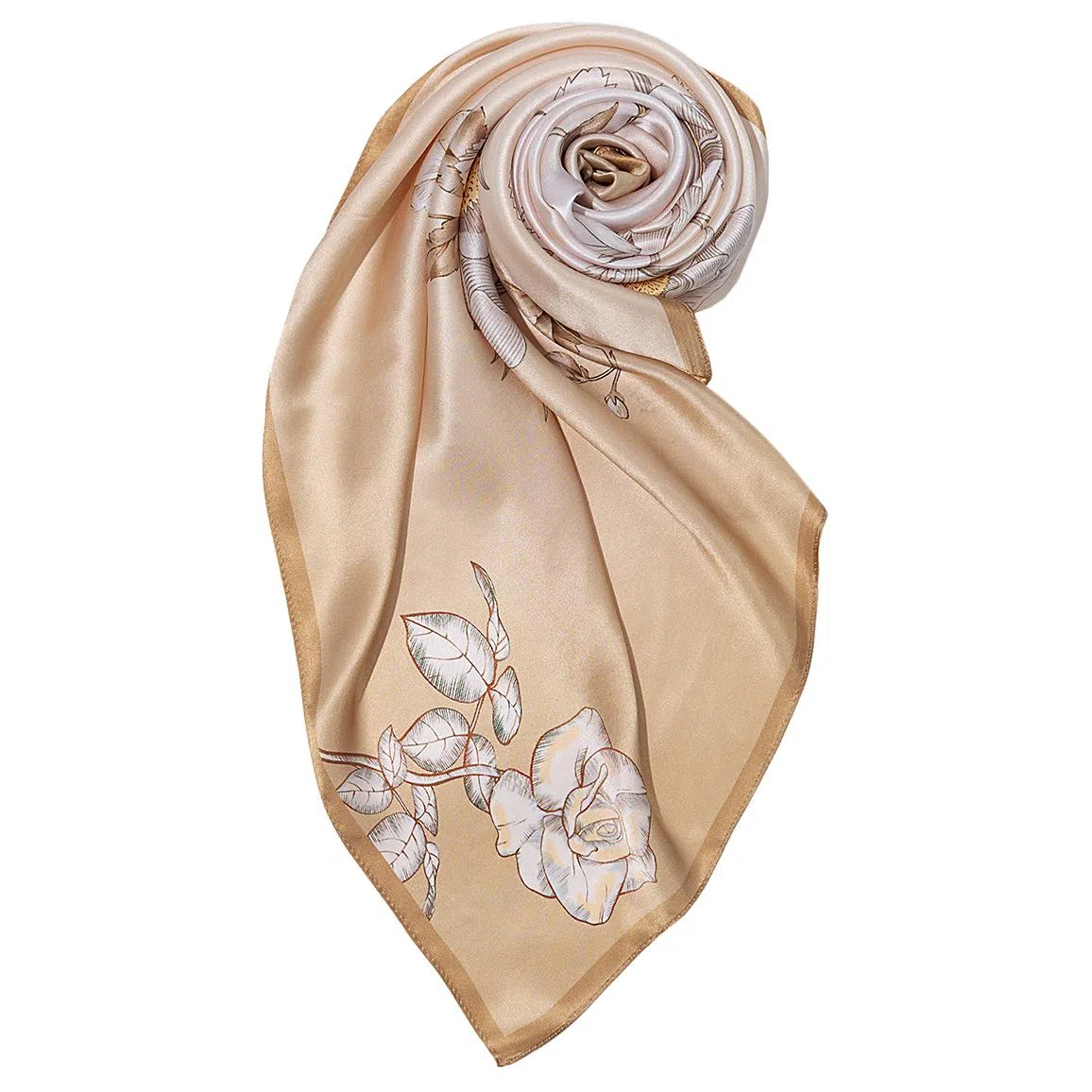 一米画纱 婉约江南中式真丝大方巾时尚印花舒适独特图案优雅百搭 桑蚕丝 丝巾 女款