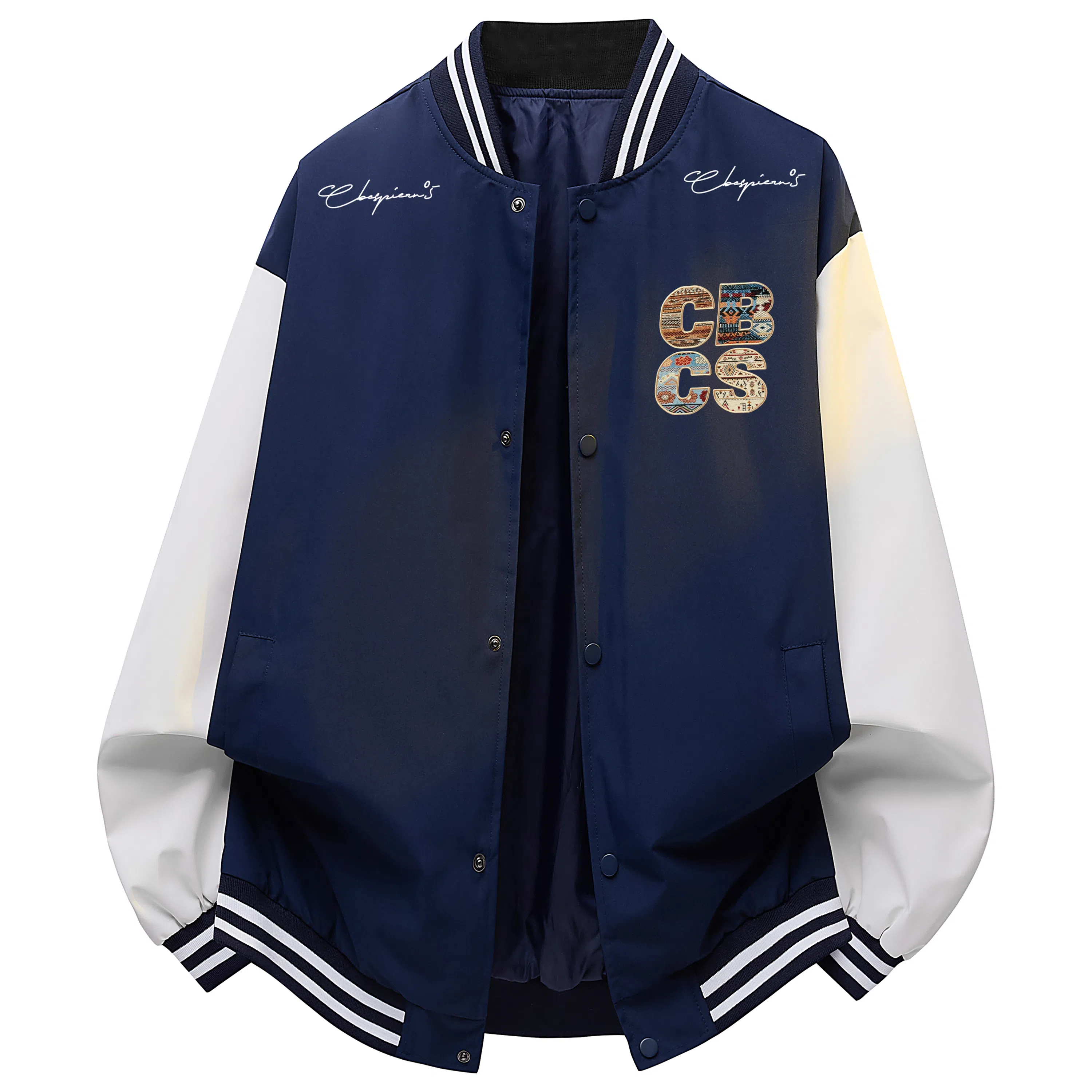 Herbal Color Vintage Baseball Jacket