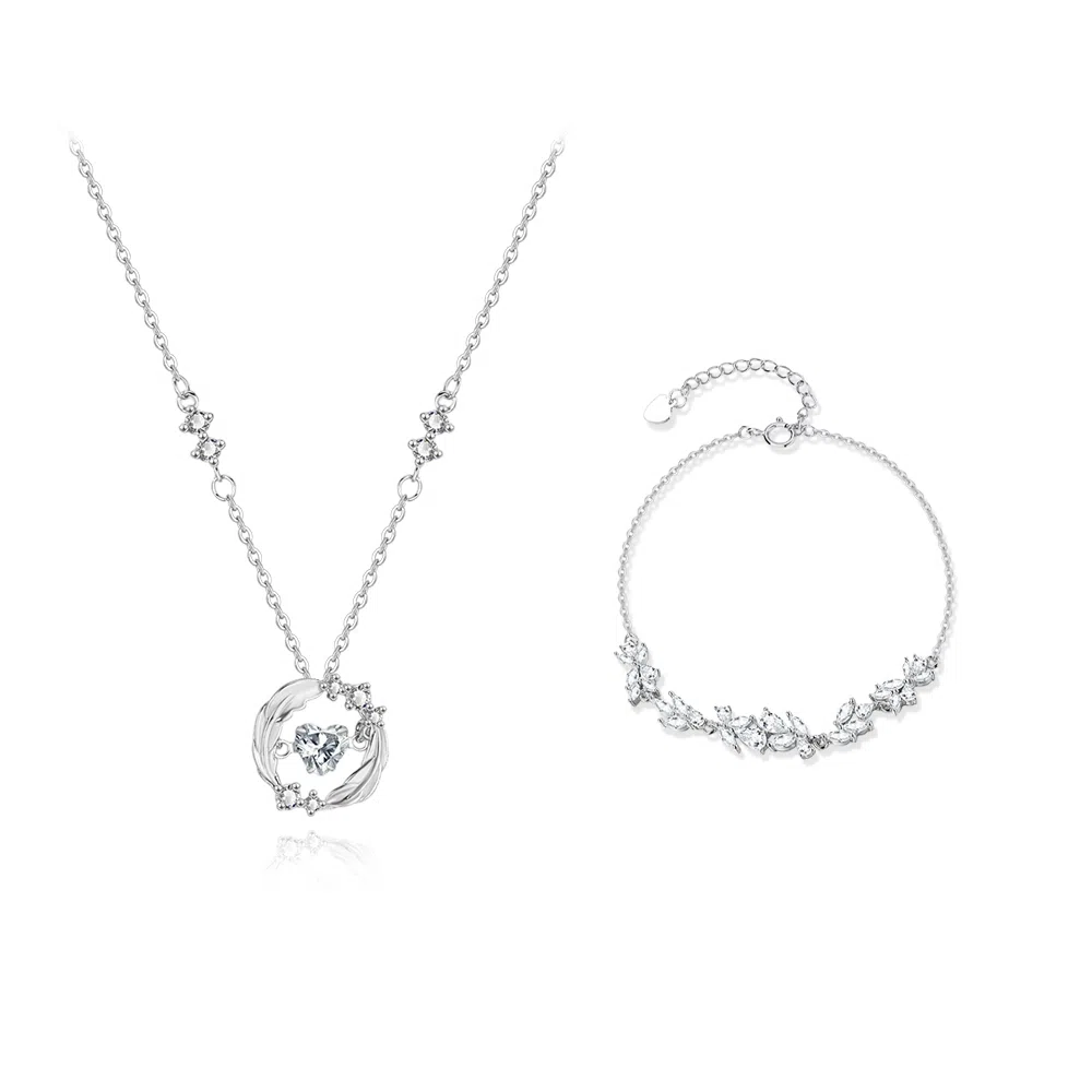 【纯银999 | 羽你相伴】 凤祥囍事 老凤祥 小众设计经典百搭高级感学生日常简约精致轻奢通勤约会温柔气质可调节锁骨链 足银 项链 女款