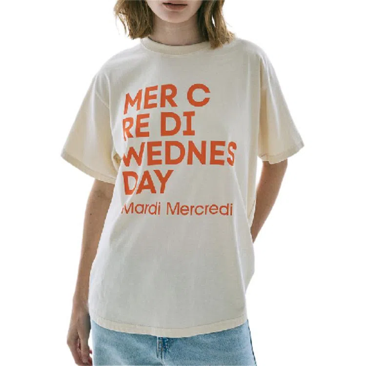 MARDI MERCREDI TSHIRT DU MERCREDI_BUTTER ORANGE FW25T