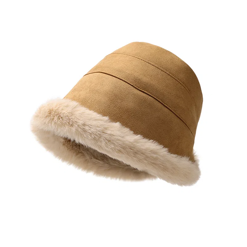 稻草人 毛绒绒保暖加厚 防风护耳 时尚百搭显脸小 聚酯纤维 渔夫帽 女款
