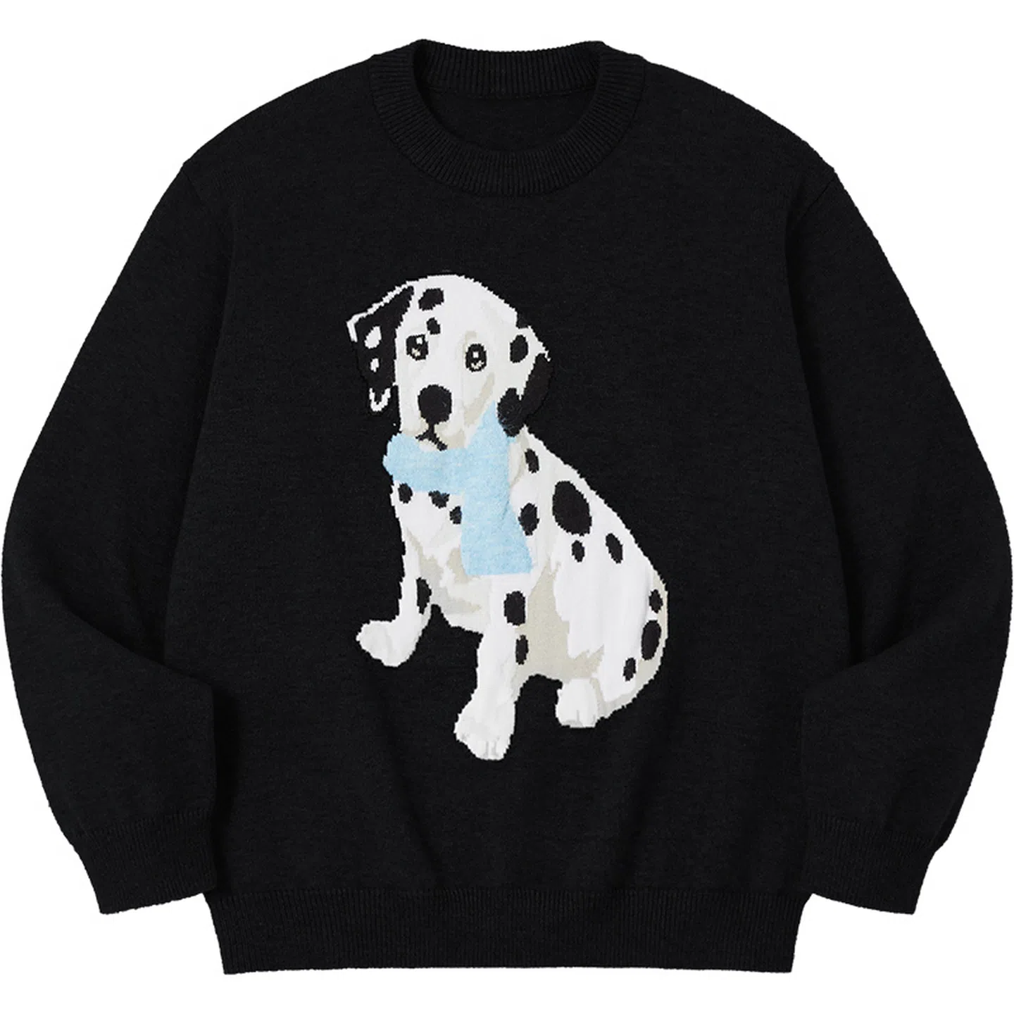PSO Brand Spot Dog Jacquard Sweater