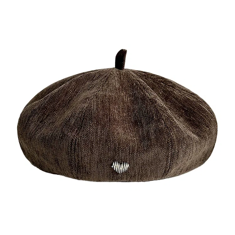 浪莎 复古英伦风简约时尚 纯色爱心时髦个性美拍逛街 聚酯纤维 贝雷帽 女款