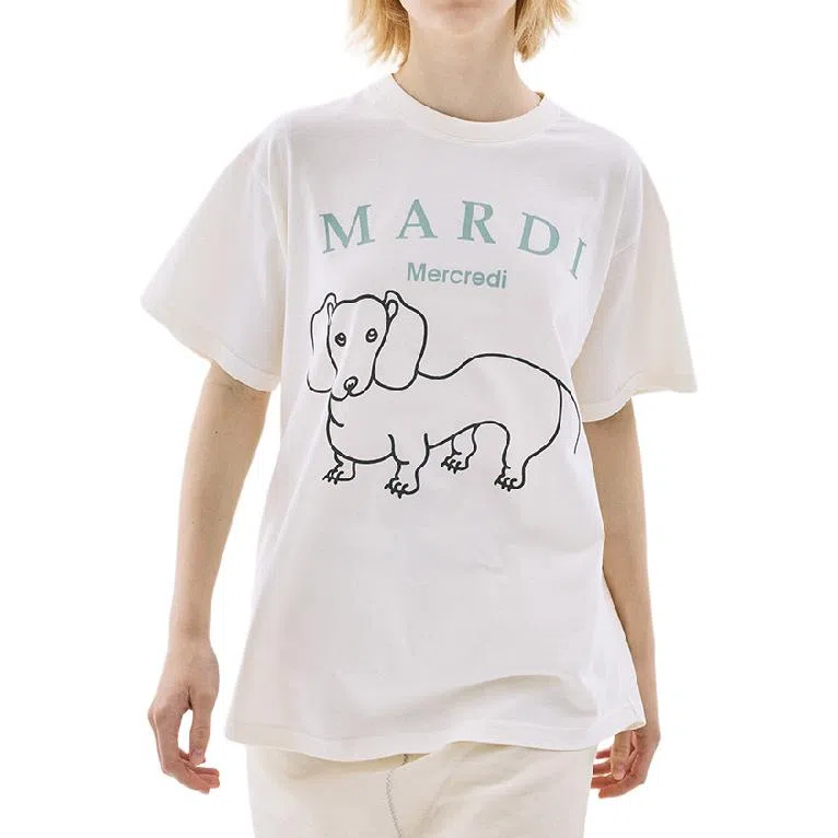 MARDI MERCREDI TSHIRT DDANJI CH.06_CREAM MOSSGREEN FW25T
