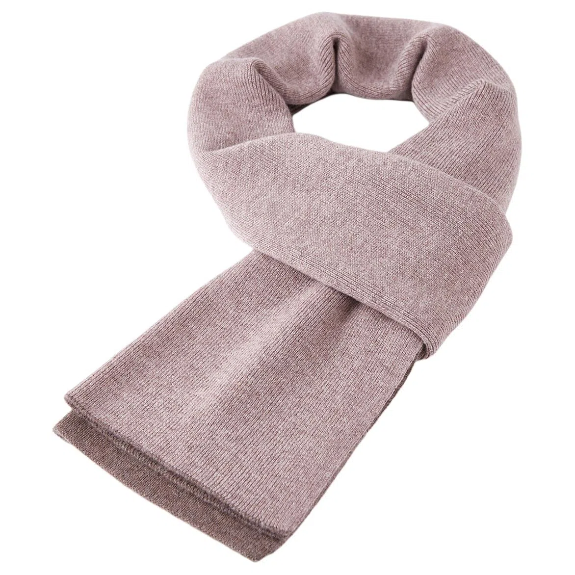 红豆 时尚百搭柔软保暖拼色 羔羊毛 绒线围巾 男款