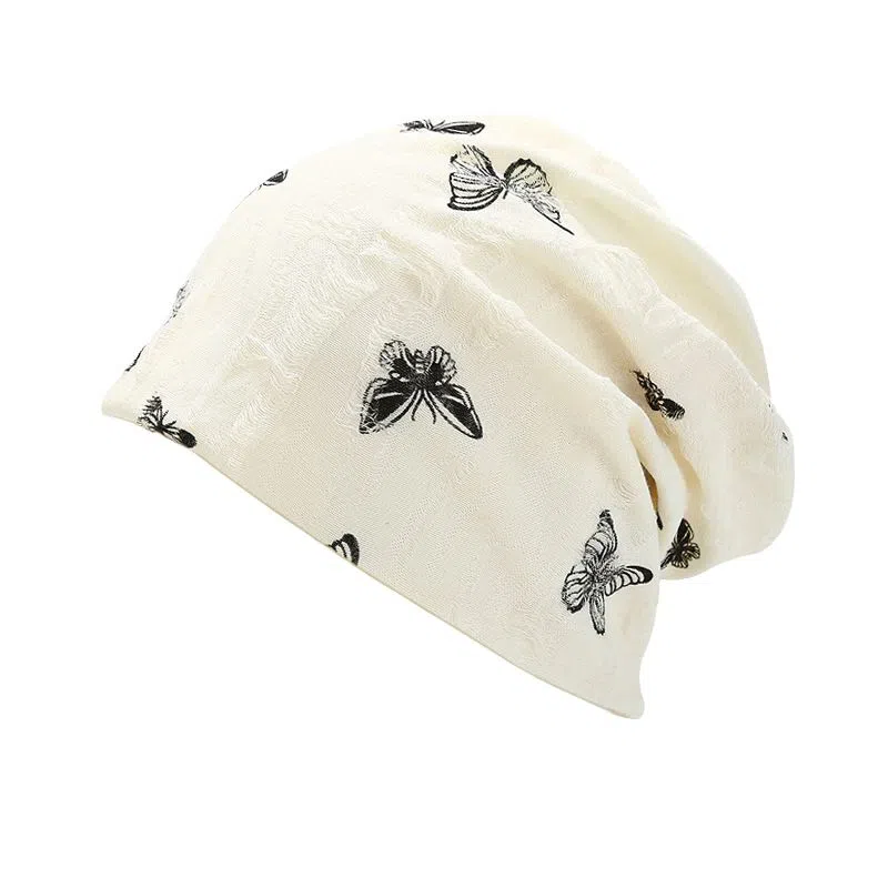 艾佳微 百搭休闲日系蝴蝶大头围氛围感韩版#好运 棉涤 帽子 男女同款情侣款