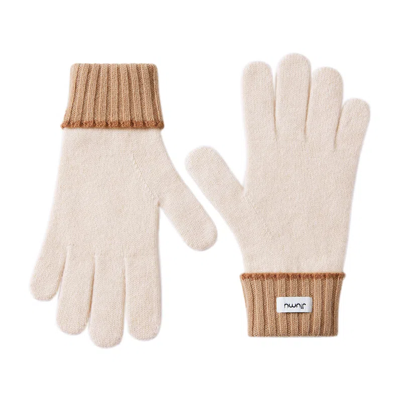 玖慕 保暖 绵羊毛 绒线手套 女款