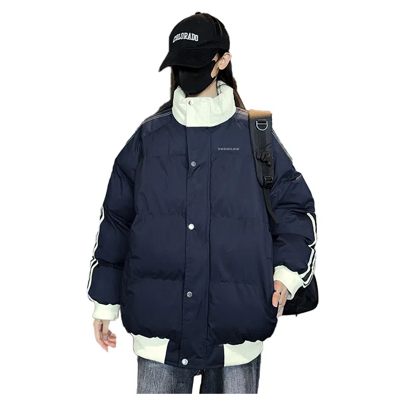 太子龍 宽松加厚保暖立领情侣防寒棉服 男女同款