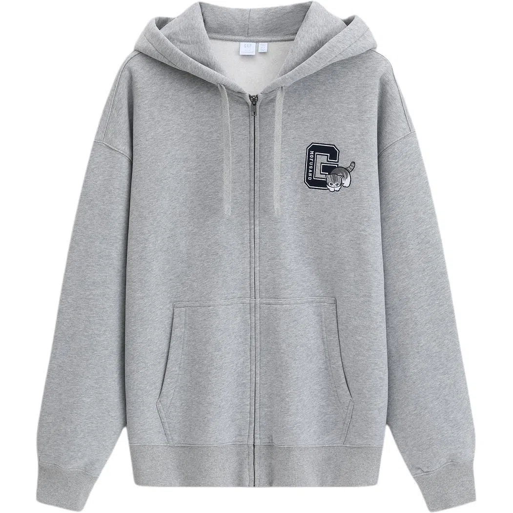 GAP x mofusand Fleece Cat Logo Hoodie