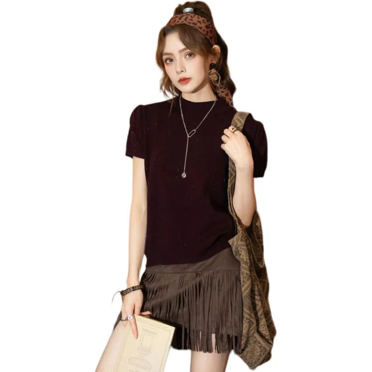 法文箱子 圆领毛秋装针织衫 女款