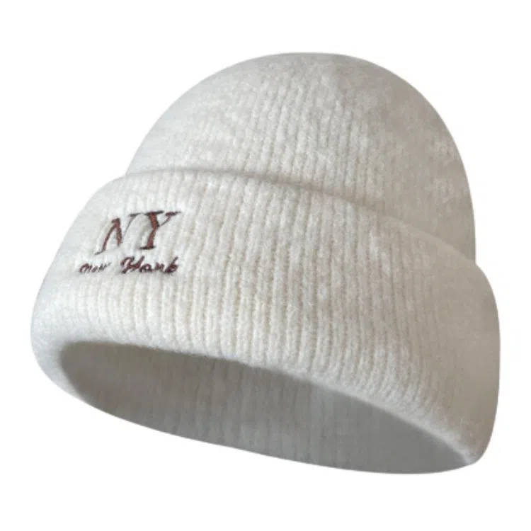 艾佳微 韩系氛围感大头围显脸小保暖护耳防寒 腈纶 绒线帽 男女同款情侣款