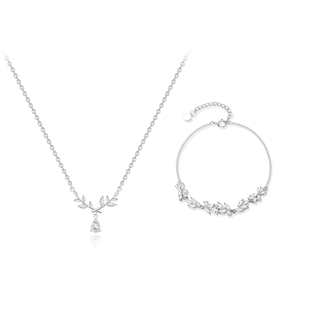 【纯银999 | 穗穗平安】 凤祥囍事 老凤祥 小众设计高级感经典百搭简约学生日常精致轻奢通勤约会温柔气质可调节锁骨链 锆石 项链 女款