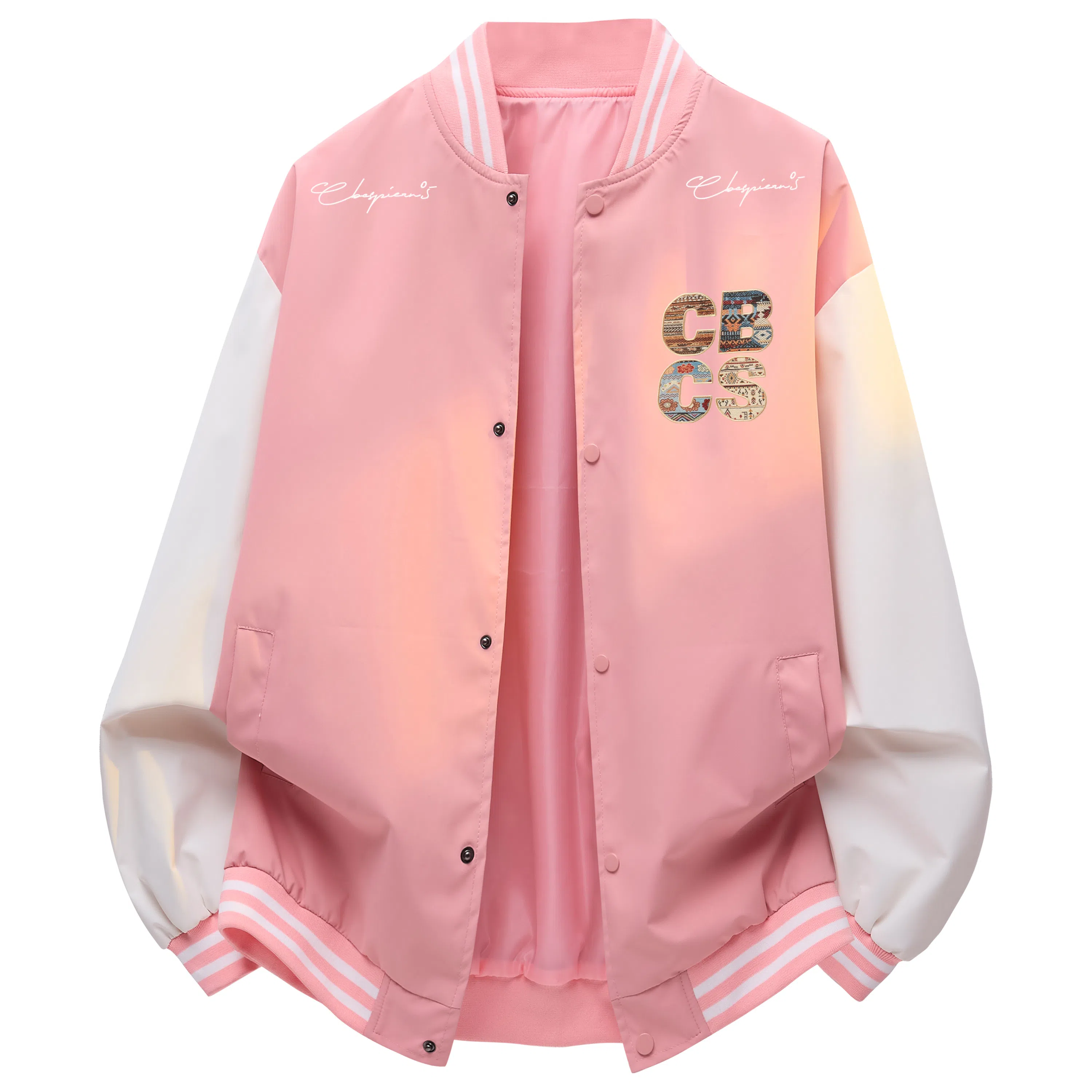 Herbal Color Vintage Baseball Jacket