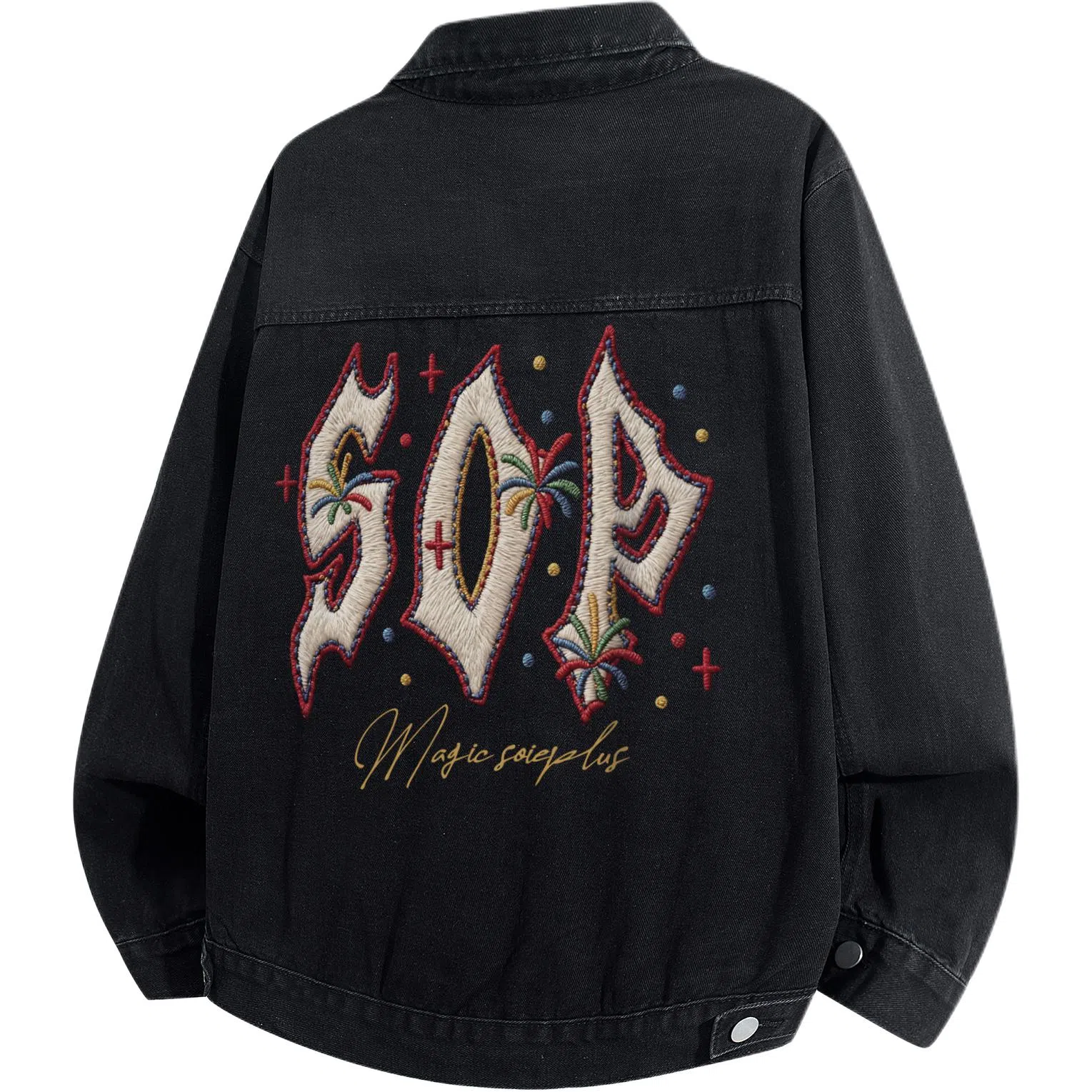 SOIEPLUS Vintage Denim Jacket