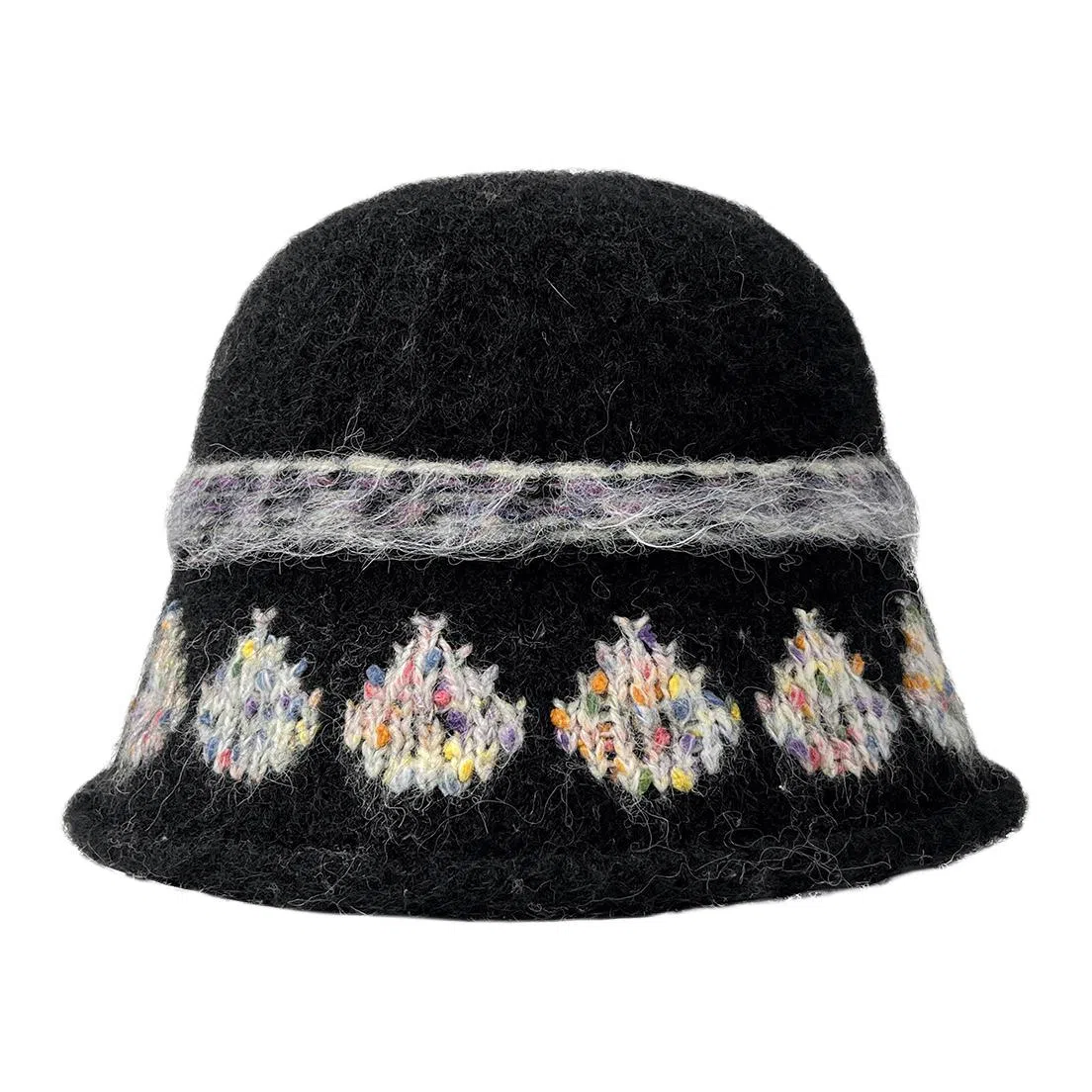 艾佳微 费尔岛风提花针织秋冬季显脸小套头帽百搭 腈纶 绒线帽 男女同款情侣款