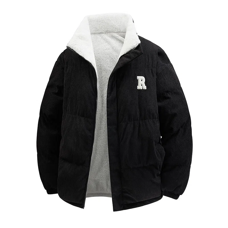 MEONBEON Reversible Embroidered Sherpa Jacket