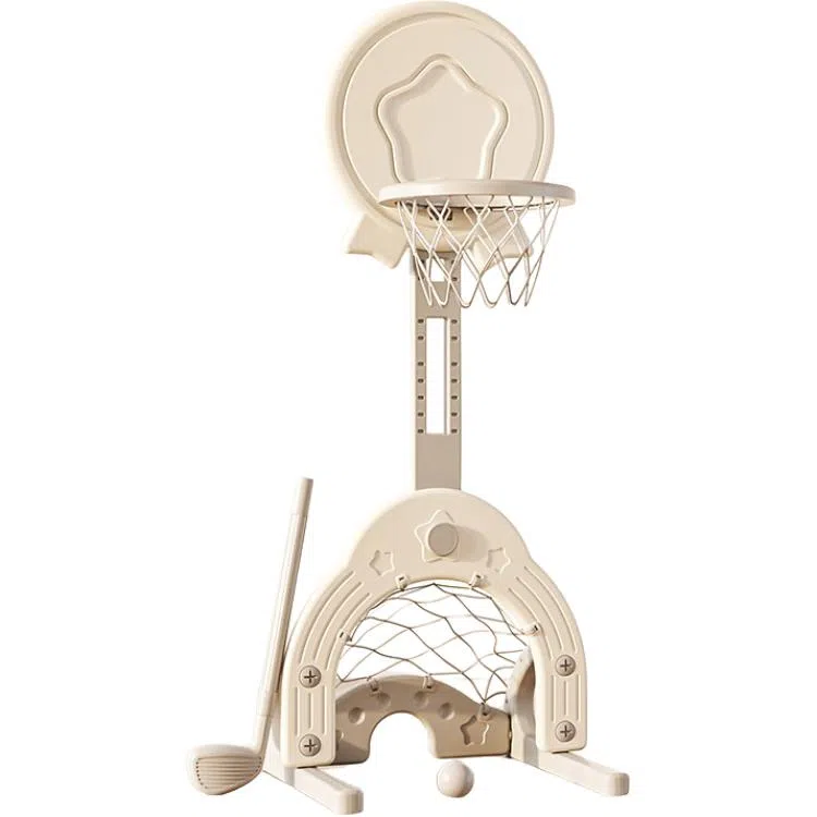 图米鱼 儿童篮球架篮球框室内投篮球类玩具篮球家用 可升降 投掷套圈