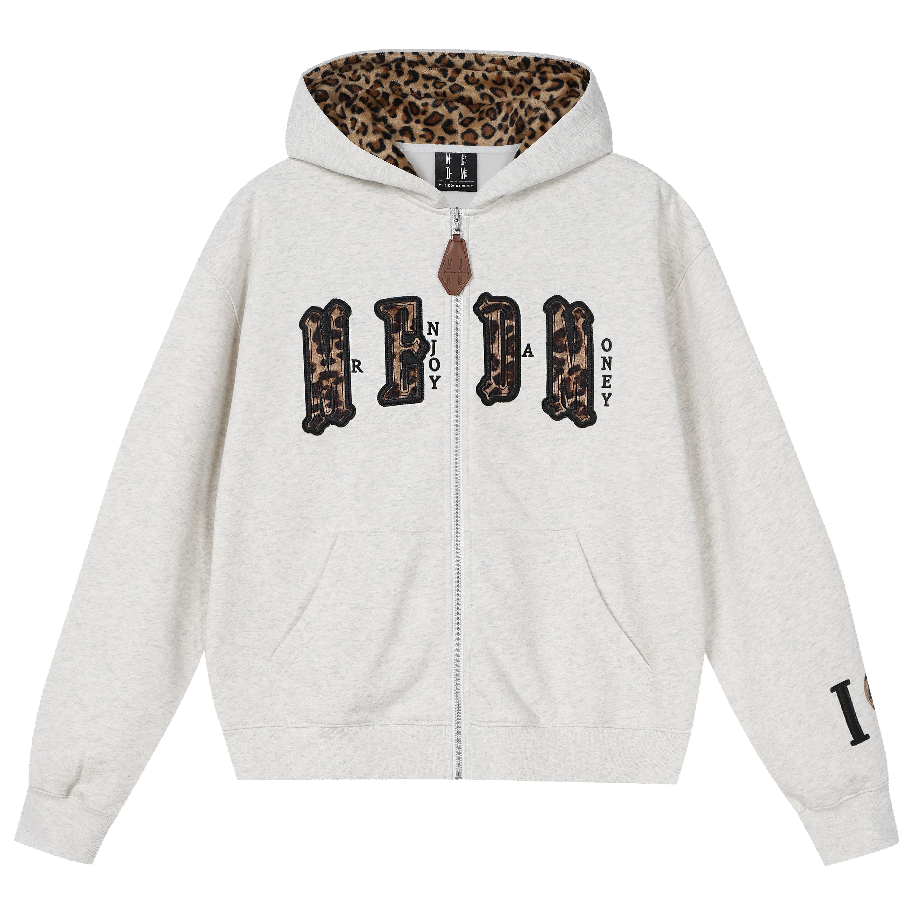 MEDM Leopard Zip Hoodie