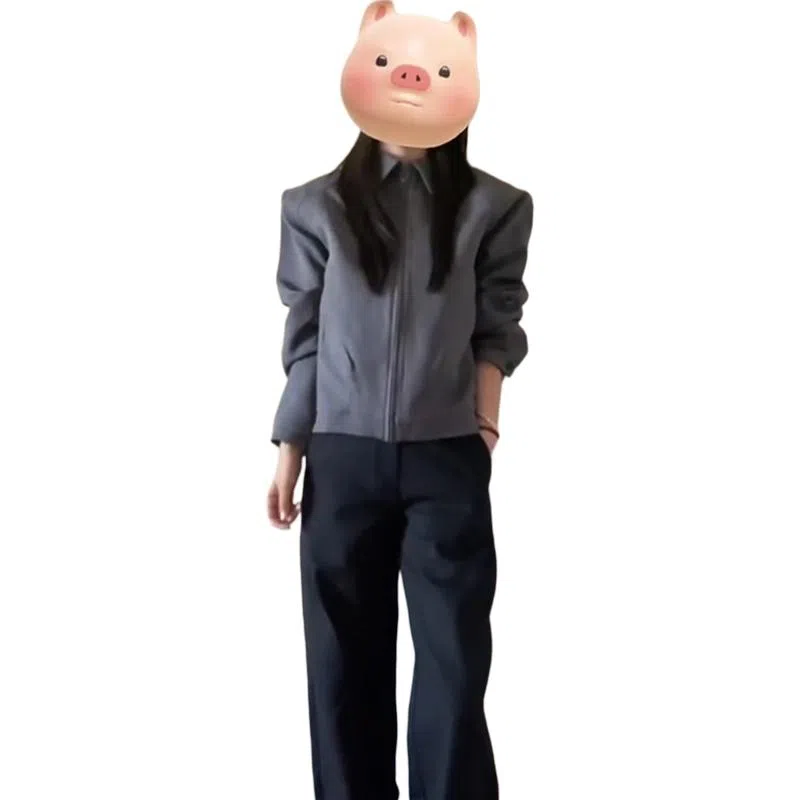 黑马漫画 外套男款秋季行政夹克高级感痞帅翻领上衣西装 男女同款