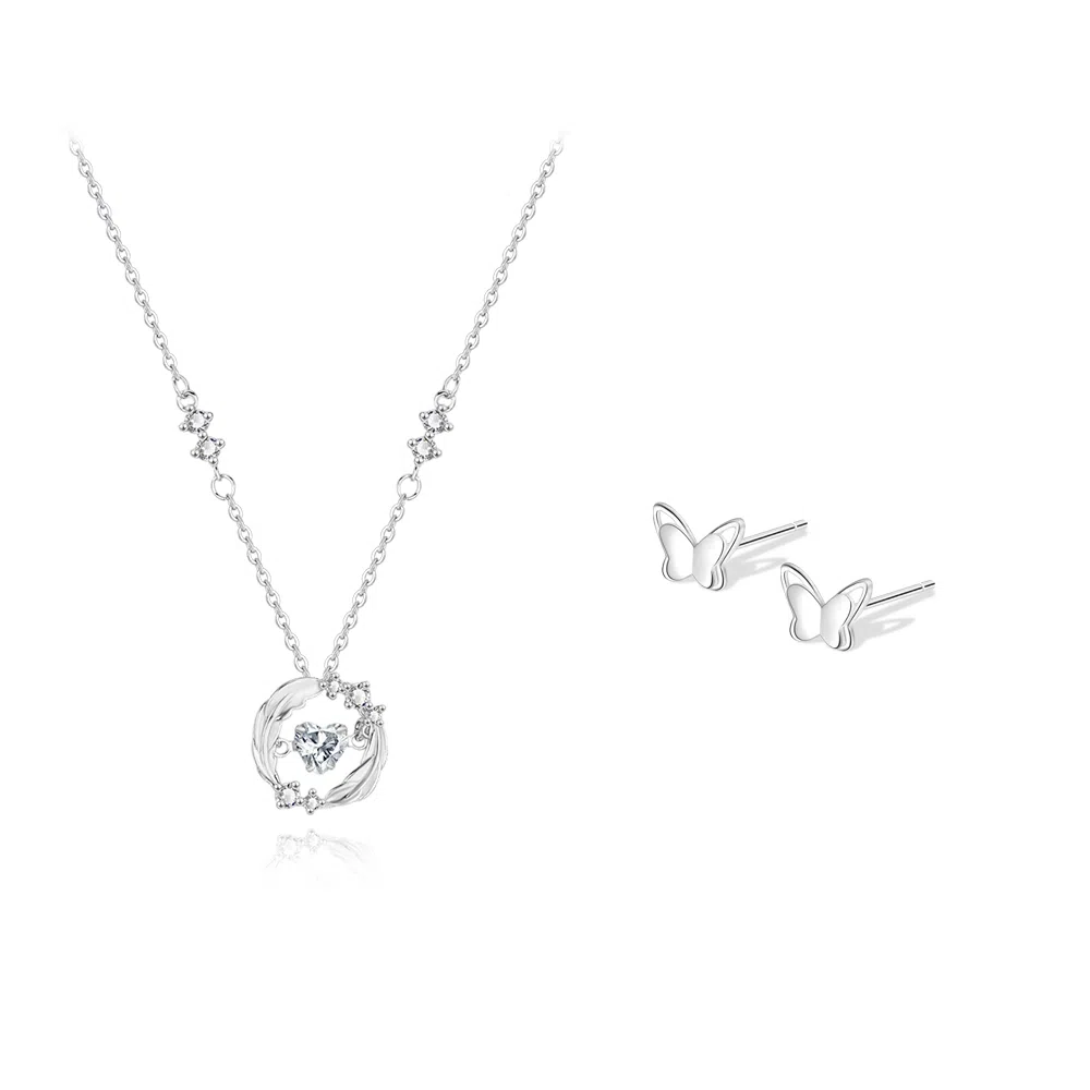 【纯银999 | 羽你相伴】 凤祥囍事 老凤祥 小众设计经典百搭高级感学生日常简约精致轻奢通勤约会温柔气质可调节锁骨链 足银 项链 女款