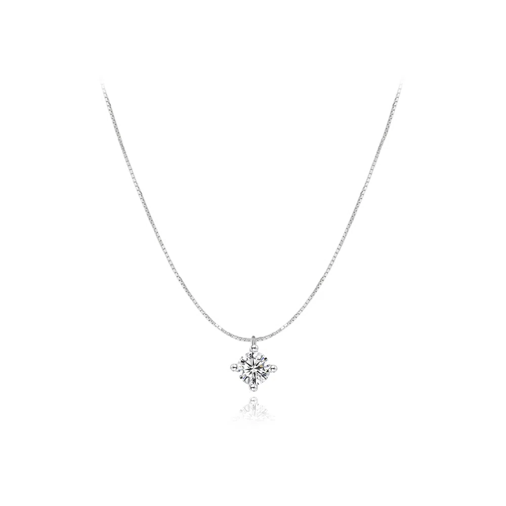 【纯银999 | 闪耀星光】 凤祥囍事 小众设计高级感经典百搭简约学生日常精致轻奢通勤约会温柔气质可调节锁骨链 足银 项链 女款