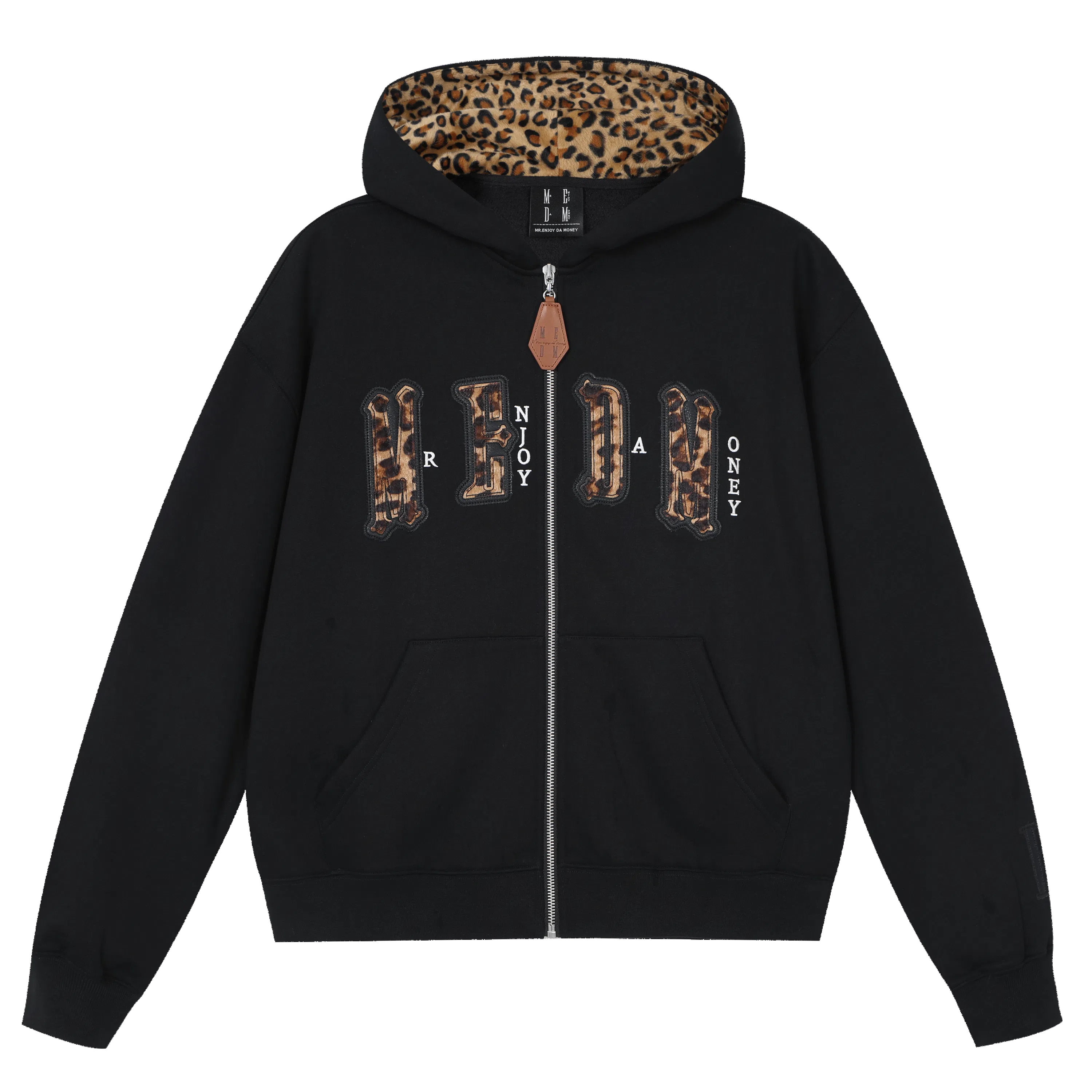 MEDM Leopard Zip Hoodie