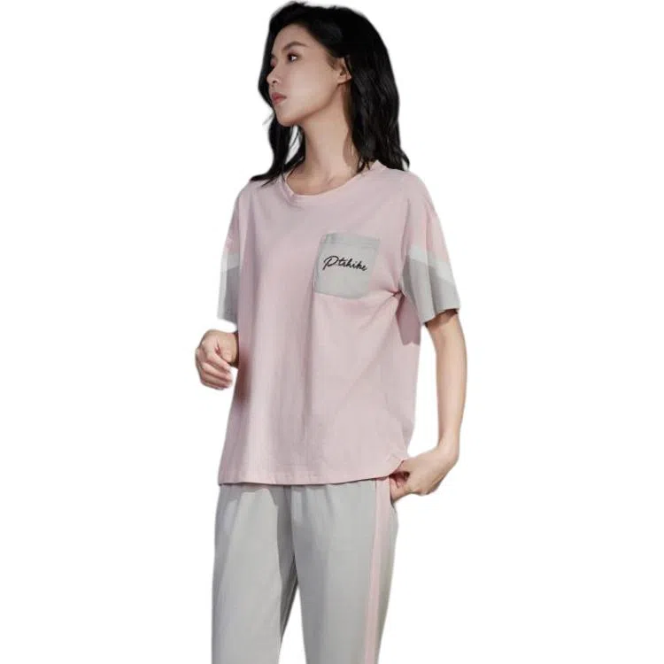 欧迪芬 纯棉家居服可外穿睡衣套装 女款